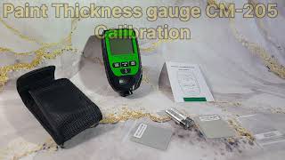 Paint Thickness Gauge CM205 Calibration [upl. by Judus]