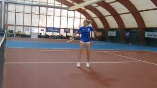 Allenamento di Camila Giorgi a Tirrenia gennaio 2014 parte 2 [upl. by Bevon13]