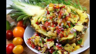 Outstanding Pineapple Salsa Recipe  CaribbeanPotcom [upl. by Alvan366]