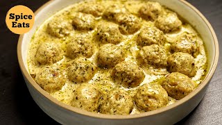 CHICKEN MALAI KOFTA CURRY  CHICKEN MEATBALLS IN WHITE GRAVY  CHICKEN KOFTA [upl. by Ulrich]