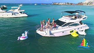 🔴Private yacht rental in Cancun for charter  Tour Isla Mujeres Tulum Cozumel Playa Carmen Party [upl. by Aziram]