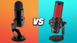 Best USB Mics Under 150  Hyper X Quadcast vs Blue Yeti [upl. by Trabue]