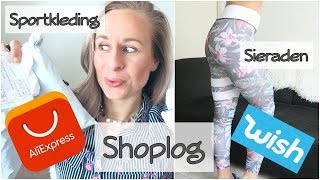 Shoplog AliExpress en Wish  Sportkleding Try On [upl. by Agamemnon]