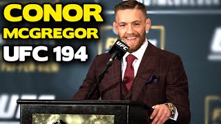 UFC 194 The Conor McGregor postfight press conference [upl. by Flori]