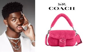 Coach Lil Nas X Drop Tabby shoulder bag 18 In shearling [upl. by Neille]