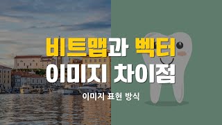 비트맵 벡터 차이 이미지 표현 방식 이해하기 [upl. by Tnelc]