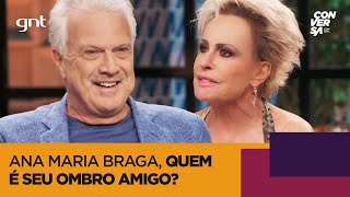 Ana Maria Braga fala sobre Tom Veiga carreira diagnósticos e mais  Conversa com Bial  GNT [upl. by Woodcock590]