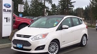 2014 Ford CMax Hybrid SEL Heated Seats Navigation Review  Island Ford [upl. by Ressan]