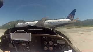 Dubrovnik International Airport  Motor Glider Takeoff [upl. by Obidiah427]