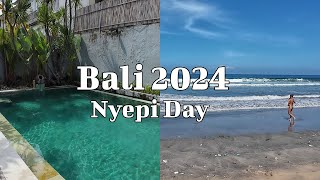 Silent day Nyepi Day Bali 2024  Kuta Seminyak and Canggu [upl. by Myrah]