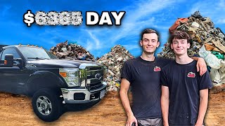 1000000 Junk Removal Business Owned by TEENS Day in the life [upl. by Sirref]