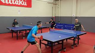 2024 sndtta table tennis div one Peter Lin vs Clement Siu set two penholders war [upl. by Aschim]