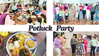 Vlog13  Potluck party at class🤩  Fun amp games💃  Bohot saara khana🍻  Mudra Dancefit Academy✌️ [upl. by Wallinga120]