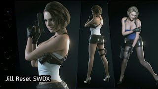 Resident Evil 3 Remake  Jill Reset SWDX  Pc mod Model Review [upl. by Neeham]