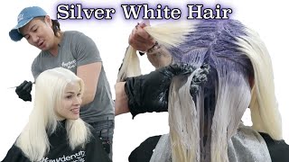 Silver White Hair  Guys World 14 [upl. by Bolling]