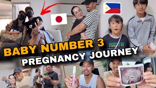 BABY NUMBER 3 Pregnancy Journey 🇯🇵🇵🇭  Filipino Japanese Family [upl. by Nawat]