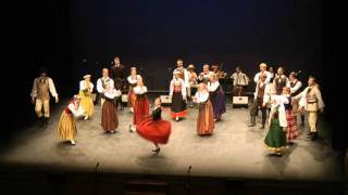 Latvian traditional folk dance Govju kazāks [upl. by Llekcor]