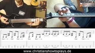 ★Slipknot GEMATRIA Gitarren Tutorial  TabsNotenOverhead Cam Video Lesson Deutsch [upl. by Arekat575]