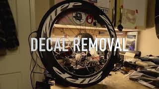 How to remove decals and stickers from carbon fiber bike wheels [upl. by Inal]