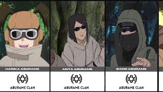 ALL KNOWN ABURAME CLAN MEMBERS IN NARUTO amp BORUTO [upl. by Annayd]