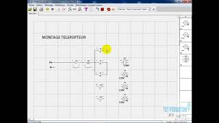 Montage Télérupteur et minuterie avec SCHEMAPLIC [upl. by Annodahs308]