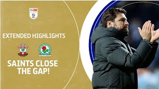 SAINTS CLOSE GAP  Southampton v Blackburn Rovers extended highlights [upl. by Sydel]