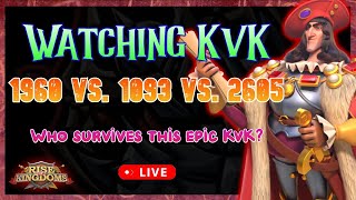 Spectate KvK  1960 vs 1093 vs 2605  Epic KvK  Rise of Kingdoms [upl. by Katey696]