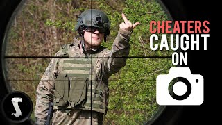 Very Angry Airsoft Cheaters vs 500 FPS Sniper Headshots [upl. by Vite158]