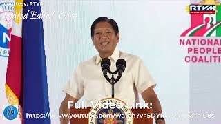 Senatorial Candidates ni PBBM  Alyansa Para sa Bagong Pilipinas Convention 2024  Shared Video [upl. by Nevai265]