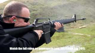 Shooting M16A1 full auto  slow motion [upl. by Romney]