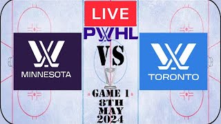 PWHL Live Playoffs SemiFinals Game 1 Toronto vs Minnesota 8th May 2024 Full Game Reaction [upl. by Branscum]