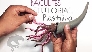 COMO HACER UN BACULITES DE PLASTILINAARCILLA PASO A PASO  POLYMER CLAY [upl. by Durston]