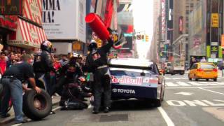 NASCAR Pit Stop in Times Square w Red Bull Racing [upl. by Katt]