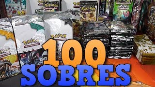 ABRIENDO 100 SOBRES MEGA APERTURA DE CARTAS POKÉMON 2018 [upl. by Dao]