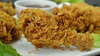 Crispy Fried Chicken WITHOUT SKIN by Lively Cooking [upl. by Aerdnod]