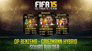 FIFA 15 ULTIMATE TEAM  OP 600K HYBRID SQUAD BUILDER FT BENZEMA IF amp GRIEZMANN IF  HD [upl. by Arinaid235]