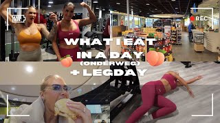 WHAT I EAT IN A DAY tankstations editie KEIHARDE legday met Janice Blok [upl. by Jonina]