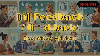 n Feedback meaning response opinion with 5 examples [upl. by Taite]