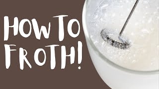 How To Use A Milk Frother To Get The Most Foam [upl. by Juline]