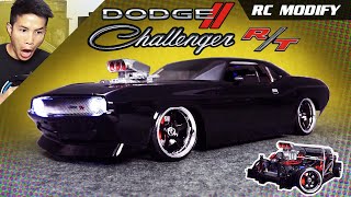 RC Modify 26  1970 Dodge Challenger RC V8 Engine on DDW 110 MDrift 1 RWD  RC Car [upl. by Etteiram753]