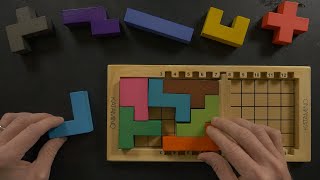 ASMR Katamino Part 1 Wooden Puzzle Solving [upl. by Aruon]