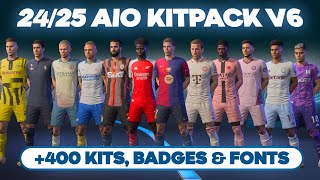 2425 AIO Kits Mod For FIFA 23 V8  New Fonts amp Badges TU171 [upl. by Gnivri]