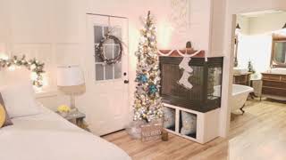 Christmas House tour Modern Farmhouse edition Hallmark movie quality [upl. by Cornwall539]