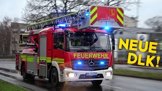 FEUERWEHR VELBERT  NEUE DLK  Einsatzfahrten der hauptamtlichen Wache [upl. by Hermie]