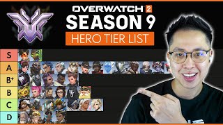 Overwatch 2  SEASON 9 Hero Tier List UPDATED Hotfix Patch [upl. by Yecaj]