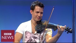 Fastest violinist in the world  BBC News [upl. by Epp]