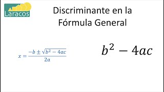 29 Discriminante de la fórmula general [upl. by Ahsikad]