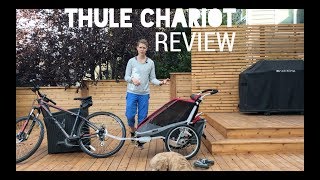 Thule Chariot Review  with infant sling 2017 [upl. by Barcot]