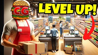 Leveling Up My Employees amp Storage Room Expansion Supermarket Simulator [upl. by Ettenav580]