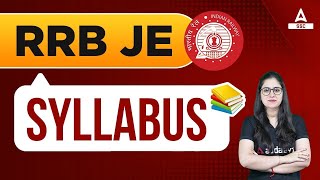 RRB JE SYLLABUS  RRB JE Recruitment 2023 Syllabus [upl. by Otir678]